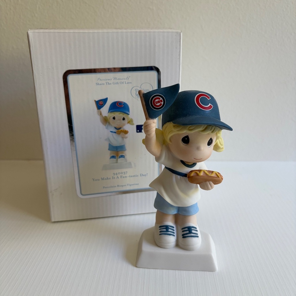 Precious Moments Chicago Cubs Figurine